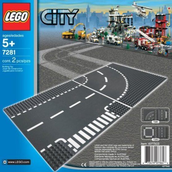 LEGO City 7281, T-korsning & kurva