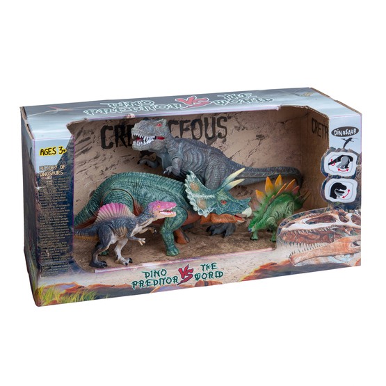 Presentförpackning med dinosaurier - grön