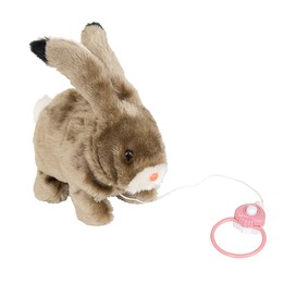 Skuttande kanin, 25 cm, brun