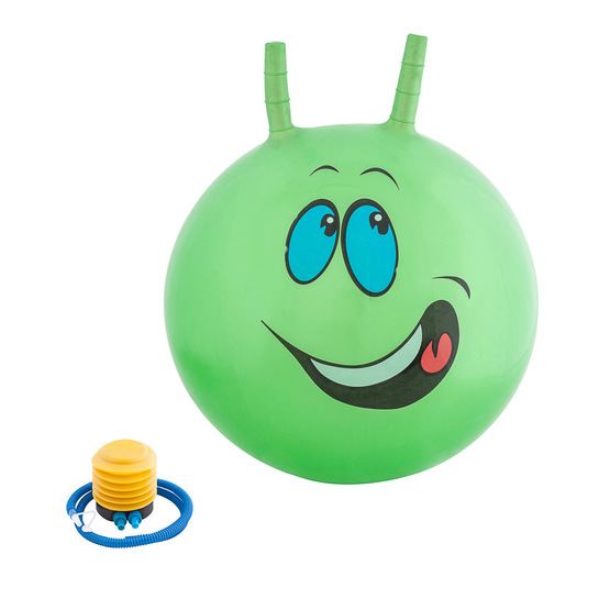 Hoppboll smiley, grön