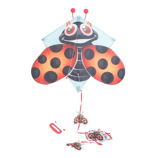 Pop-Up Kites, Flygdrake - Nyckelpiga 70 cm