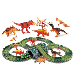 Clixtracks, Dinosauriernas bilbana med 157 delar & 1 bil