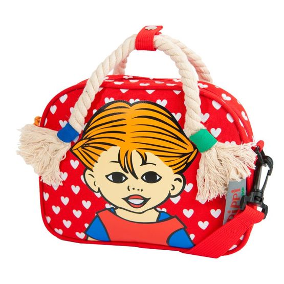 Pippi, Handväska med Flätor Röd