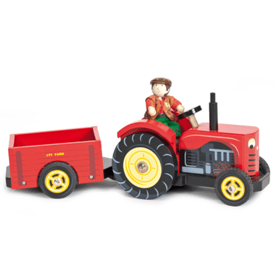 Le Toy Van, Traktor med Förare & Släp