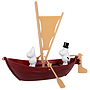 Mumin, Muminpappas segelbåt 2st figurer