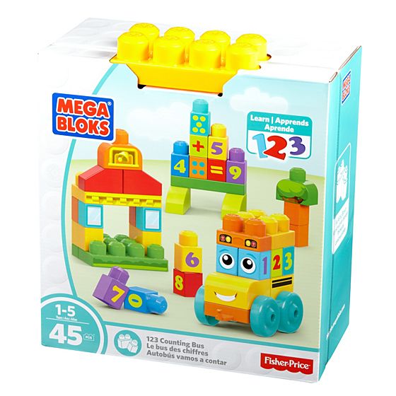 MEGA Bloks Scuolabus FBM80, Set Costruzioni 150 Pezzi, Giocattolo Per Bambini First Builders