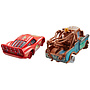 Disney Cars, Mater with No Tires & Lightning McQueen with No Tires 2-pack