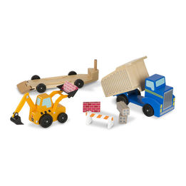 Melissa & Doug, Grävmaskin och dumper i trä