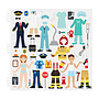 Melissa & Doug, Återanvändbara tjocka stickers, Häftiga yrken