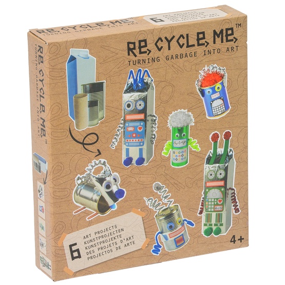 Recycle me, Robotar, 6 st återvinningspyssel