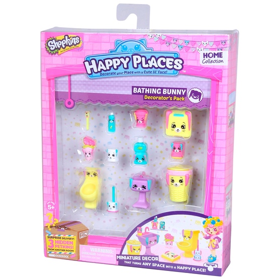 Happy Places, Shopkins S1 - Decorator Pack - Bathing Bunny