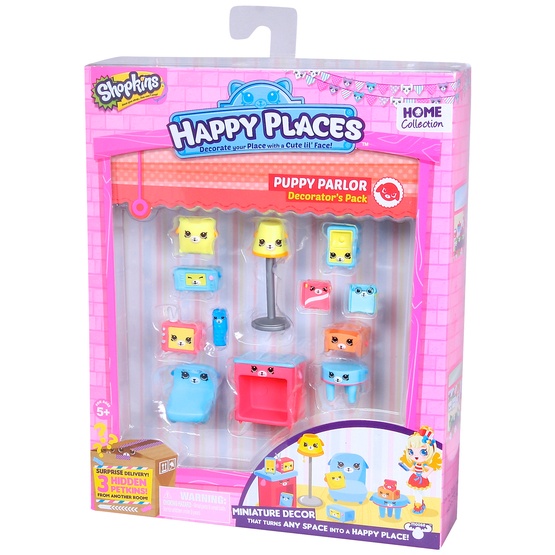 Happy Places, Shopkins S1 - Decorator Pack - Puppy Palor