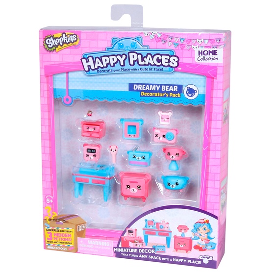 Happy Places, Shopkins S1 - Decorator Pack - Dreamy Bear