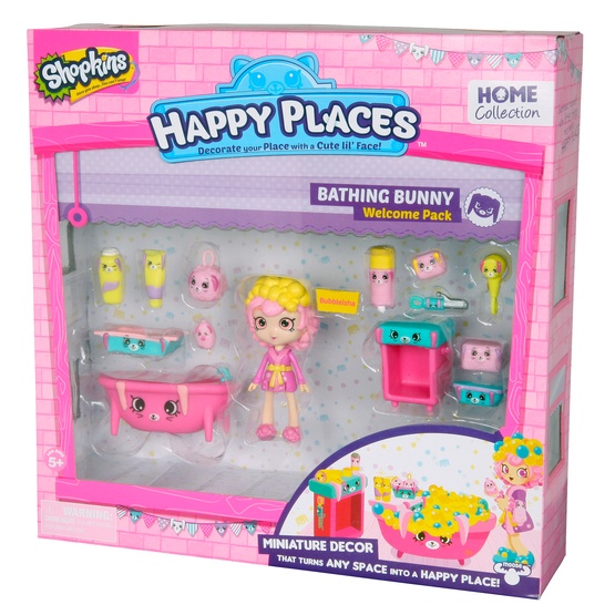 Happy Places, Shopkins S1 - Welcome pack - Bathing Buny