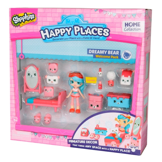 Happy Places, Shopkins S1 - Welcome pack - Dreamy Bear