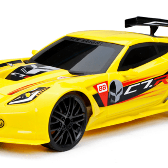 New Bright, 1:12 RC Chargers Corvette Gul