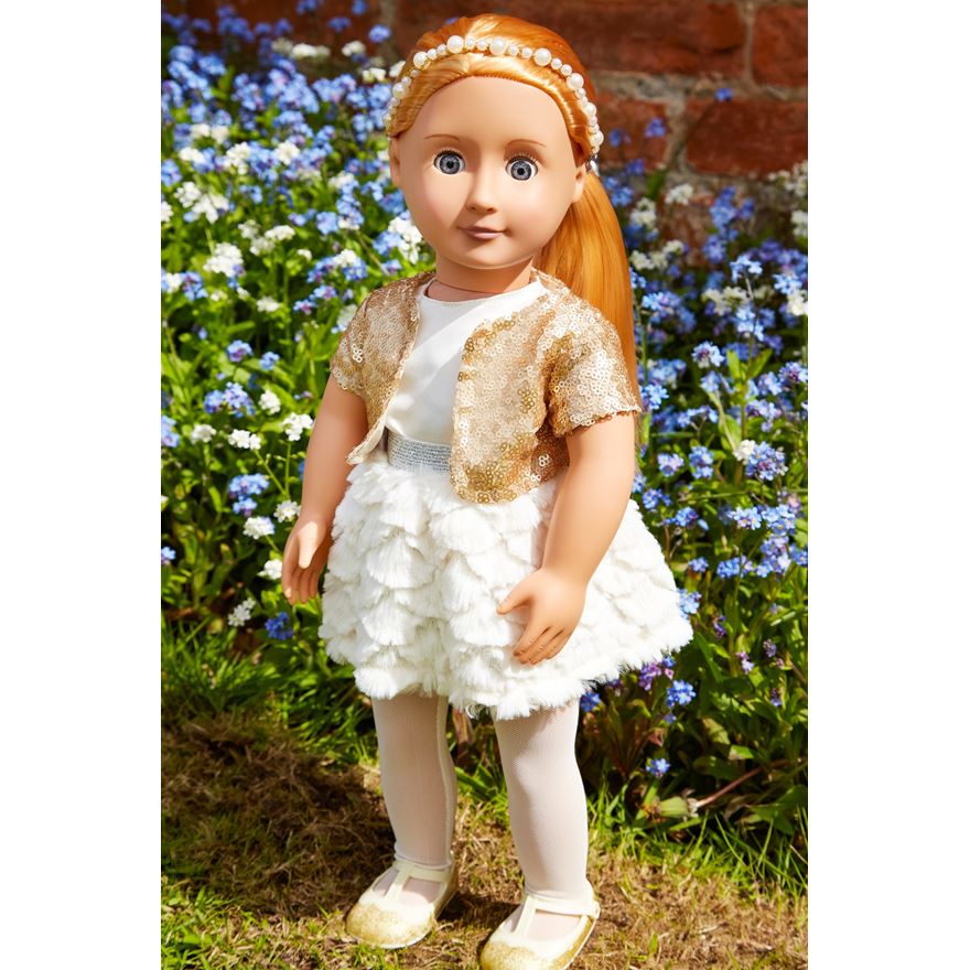 Our Generation Holiday Hope med paljettkjol 46 cm