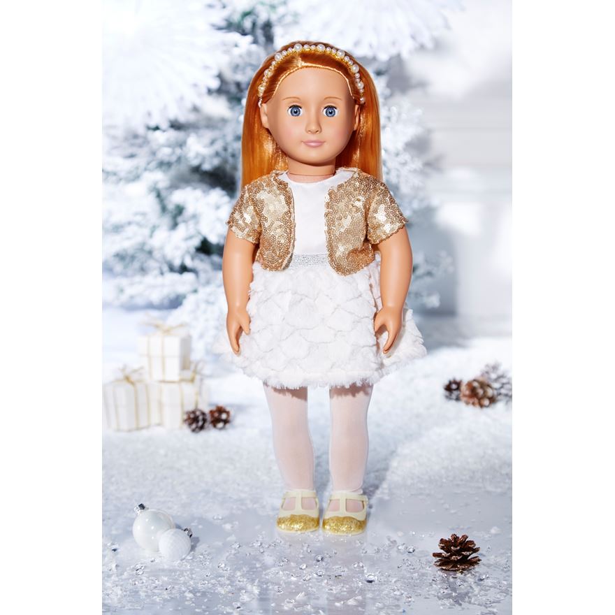Our Generation Holiday Hope med paljettkjol 46 cm