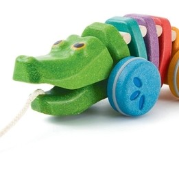 PlanToys, Dragdjur Dansande Krokodil Regnbåge