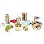 PlanToys, Möblerat Eko-dockhus