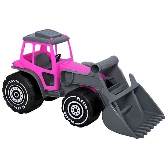Plasto, Traktor med skopa - Rosa