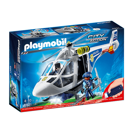 Playmobil City Action 6921, Polishelikopter med LED-sökljus