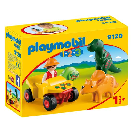 Playmobil 1.2.3 9120, Upptäckare med dinosaurier
