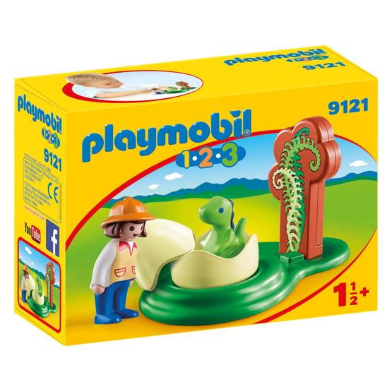 Playmobil, 1.2.3 - Flicka med dinosaurieägg