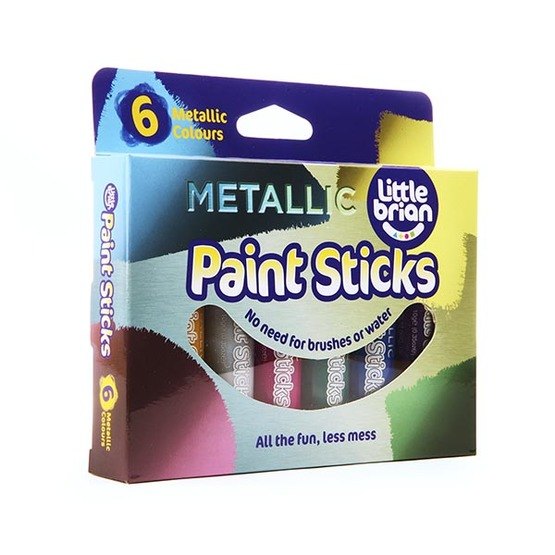 Little brian, Paint Sticks 6-pack - Metallic
