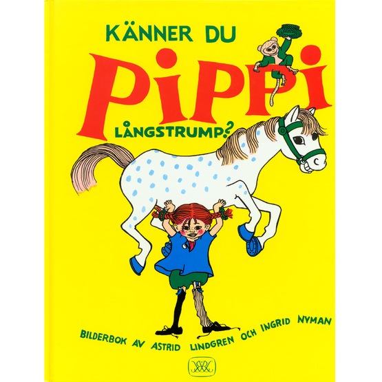 Rabén & Sjögren Känner du Pippi Långstrump Bok