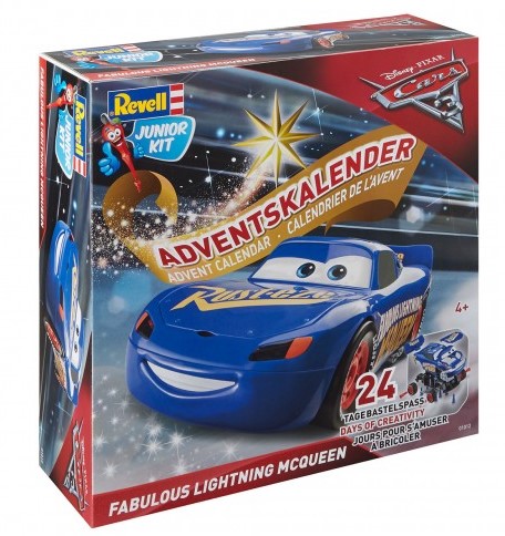 Revell Adventskalender Cars 3 Bygg Blixten McQueen Litenleker se