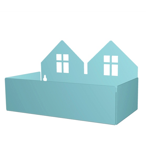 Roommate Twin House Box Pastel Blue
