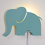 Roommate - Elephant Lamp Pastel Blue