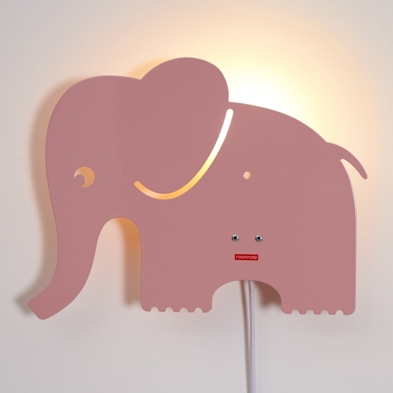 Roommate – Elephant Lamp Pastel Rose