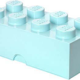 LEGO Förvaringslåda 8 (Ljusturkos)