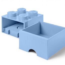 LEGO Förvaringsbox 4 med lådor (Ljusblå)