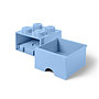 LEGO, Förvaringsbox 4 med lådor, light royal blue