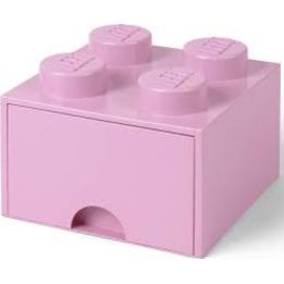 LEGO Förvaringsbox 4 med lådor (Rosa)