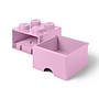 LEGO, Förvaringsbox 4 med lådor, light purple