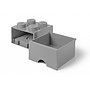 LEGO, Förvaringsbox 4 med lådor, stone grey