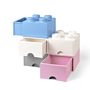 LEGO, Förvaringsbox 4 med lådor, stone grey