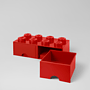 LEGO, Förvaringsbox 8 med lådor, Röd