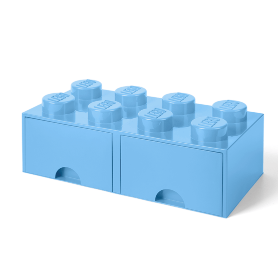 LEGO, Förvaringsbox 8 med lådor, light royal blue