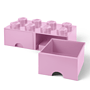 LEGO, Förvaringsbox 8 med lådor, light purple