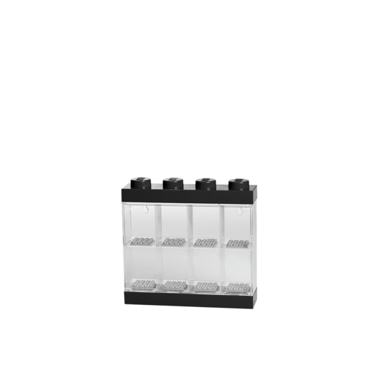 LEGO, Display case för 8 minifigurer, black