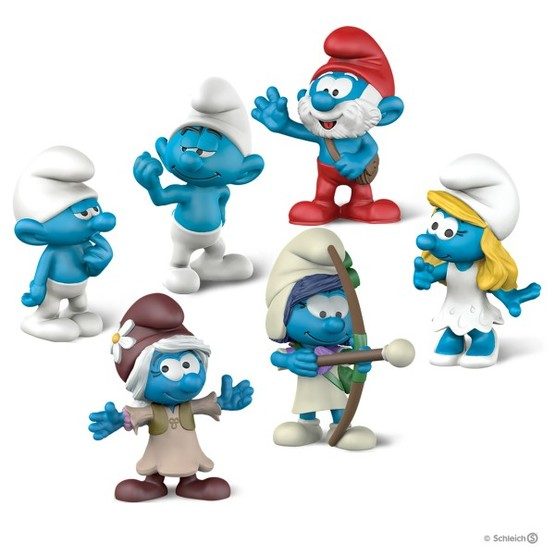 Schleich, 20802 Smurfarna - Smurfar Set 3