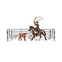 Schleich, 41418 Farm World - Team roping med cowboy
