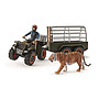 Schleich, 42351 Wild Life - Fyrhjuling med trailer