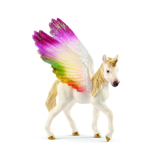 Schleich, 70577 Bayala - Regnbågsenhörning föl med vingar