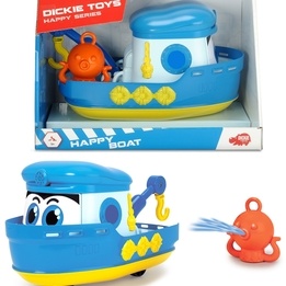 Dickie Toys Båt med kran och bläckfisk
